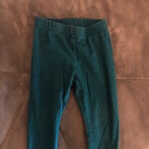 Jumping Beans Touch Cotton Leggings; Green; Toddler; 2T; Used but good